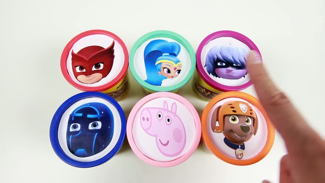 Learning Colors with Paw Patrol Shimmer and Shine Shopkins Disney Tsum Tsum and SLIME!