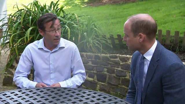 Prince William visits with victims of child sexual abuse