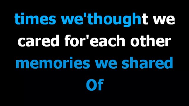 Separate ways - Elvis Presley - Karaoke - Lyrics