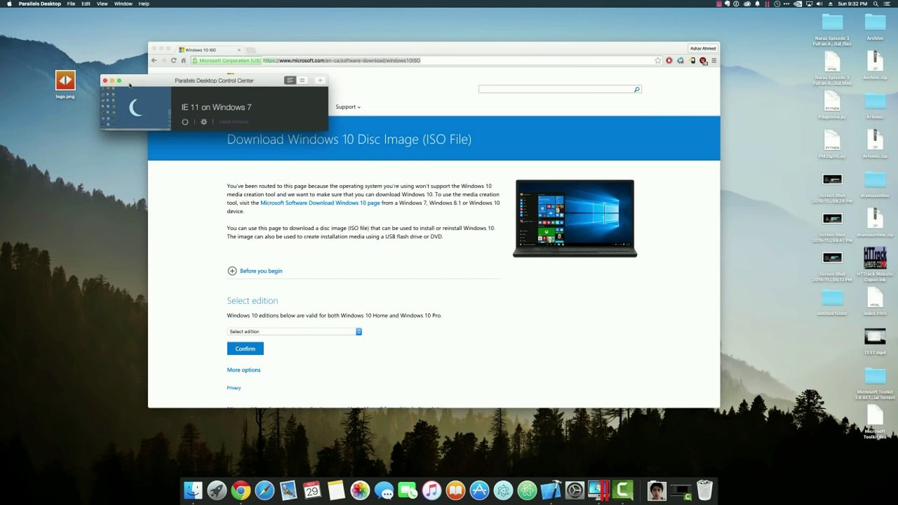 How to Install Windows 10 in Mac OS X using Parallels Desktop