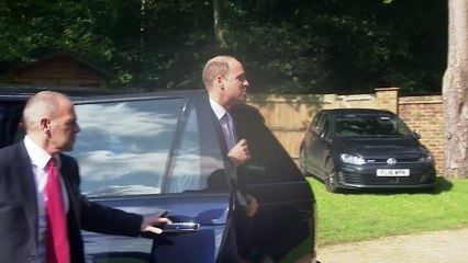 William meets Tony Adams at Sporting Chance