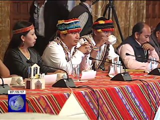 Presidente Lenín Moreno se reunió con dirigentes de la CONAIE