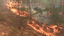 Emet'te Orman Yangını...yangın Bölgesindeki Köy Boşaltıldı