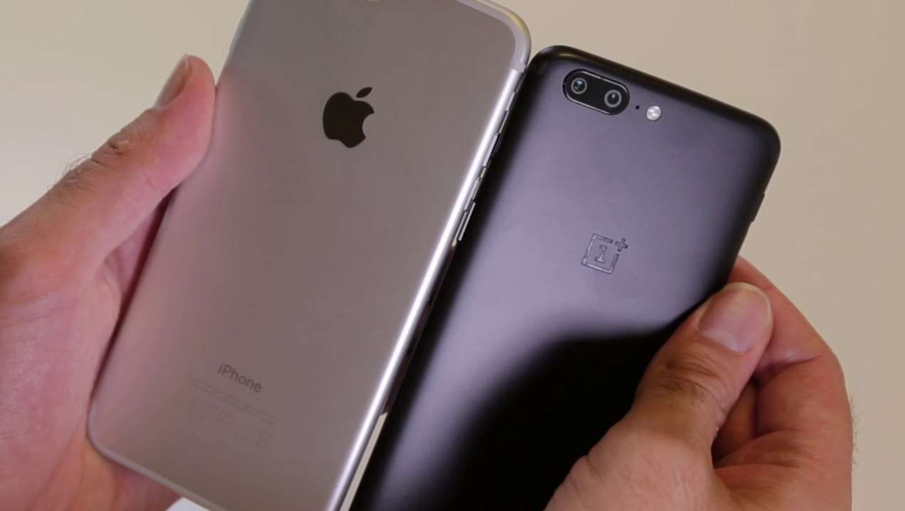 Comparatif : OnePlus 5 VS iPhone 7 Plus