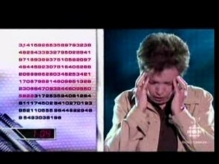 récitation des 200 premières décimales  de PI (3.1415...)