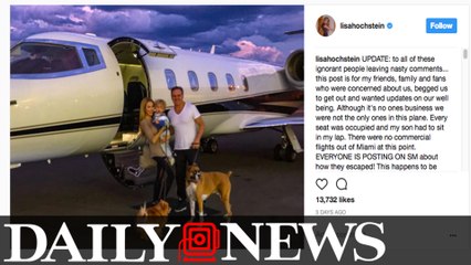 ‘Real Housewives’ star under fire for Irma private jet photo