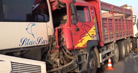 Eskişehir'de Anız Yangını Yüzünden 14 Araç Birbirine Girdi, 12 Kişi Yaralandı