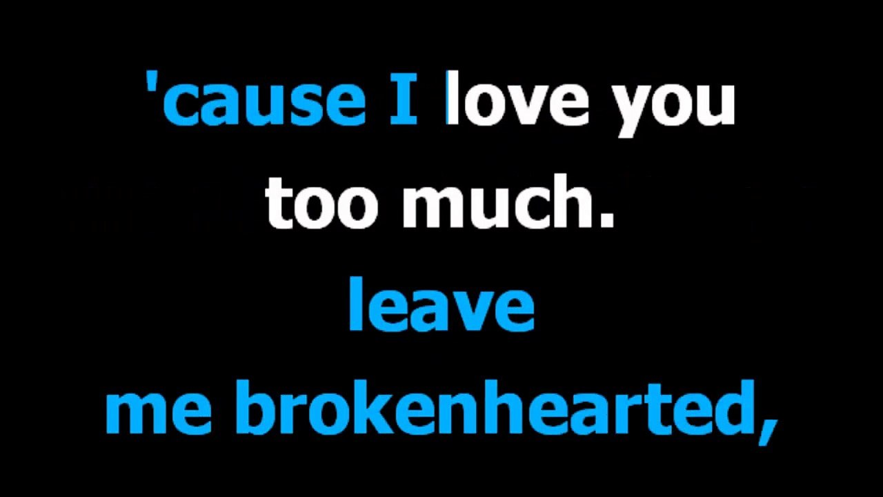 Too much -  Elvis Presley -  Karaoke -  Lyrics