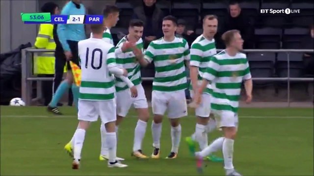 2-1 Jack Aitchison Goal UEFA Youth League Group B - 12.09.2017 Celtic FC Youth 2-1 Paris SG Youth