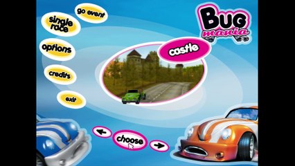 Bug Mania gameplay on Castle with killer bee car
