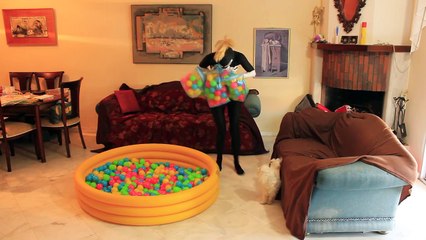 SPIDERMAN Ball Pit Gets Stolen By VENOM - Real Life SUPERHEROES Fun Movie