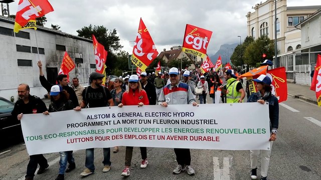 Grenoble : les salariés de General Electric ont mené le cortège