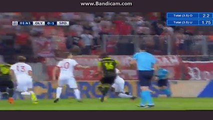 Seydou Doumbia Goal - Olympiacos 0 - 1 Sporting - Champions League - Group Stage