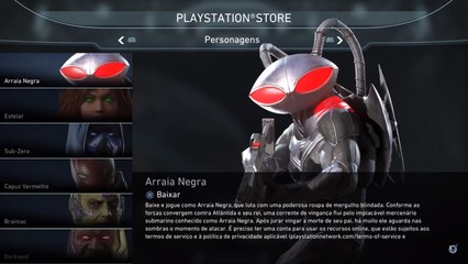 INJUSTICE 2 ARRAIA NEGRA  GAMEPLAY, SKINS, COMBOS, SUPER E FINAL DO BLACK MANTA NO INJUSTICE 2