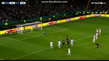 Edinson Cavani (Penalty) Goal HD - Celtic 0-3 PSG 12.09.2017
