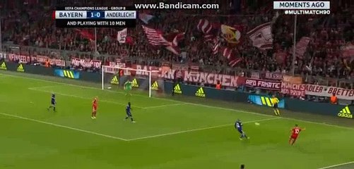 Thiago Alcantara GOAL HD - Bayern Munchen 2-0 Anderlecht 12.09.2017