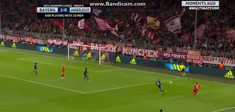 Thiago Alcantara GOAL HD - Bayern Munchen 2-0 Anderlecht 12.09.2017