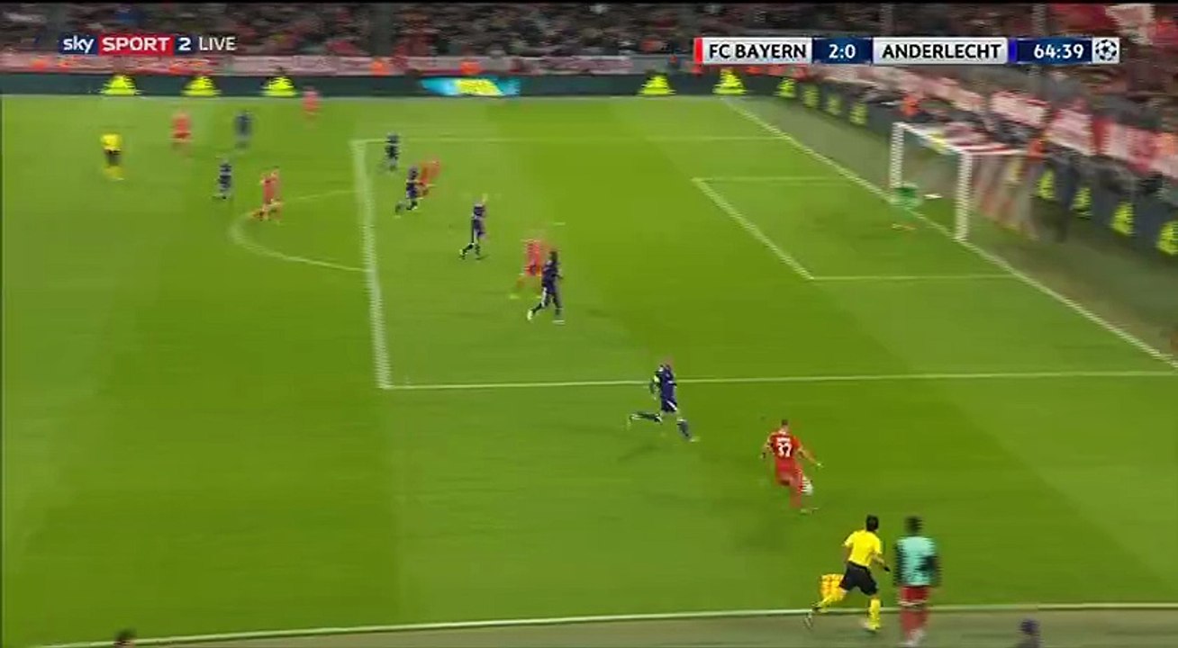 Thiago Alcantara  Goal HD - Bayern Munich	2-0	Anderlecht 12.09.2017