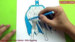 Homme chauve-souris coloration vert Lanterne Apprendre super-héros femme merveille Superman flash pages colo