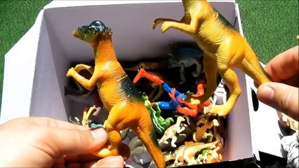 下载视频: Dinosaur Box Toys, Jurassic Dinosaurs, Safari Animal, Jungle Animals, Spiderman, Batman, Dragons