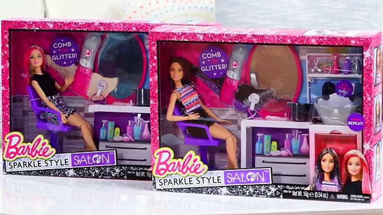 Barbie Sparkle Style Salon Demo Video | Barbie - video Dailymotion