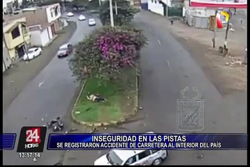 Tacna: motociclista resulta herido tras impactar con vehículo