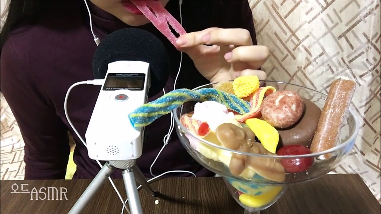 [오드ASMR][No talking]위니비니 젤리,초콜릿,마시멜로우 먹어보기 / eating sound / 한국어asmr