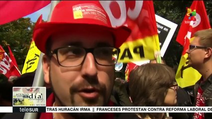 Francia manifiesta su rechazo a la reforma laboral de Macron