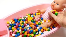 Baby Doll Bathtime DUBBLE BUBBLE Gumball Bathtub Surprise Toys Frozen Disney Marvel