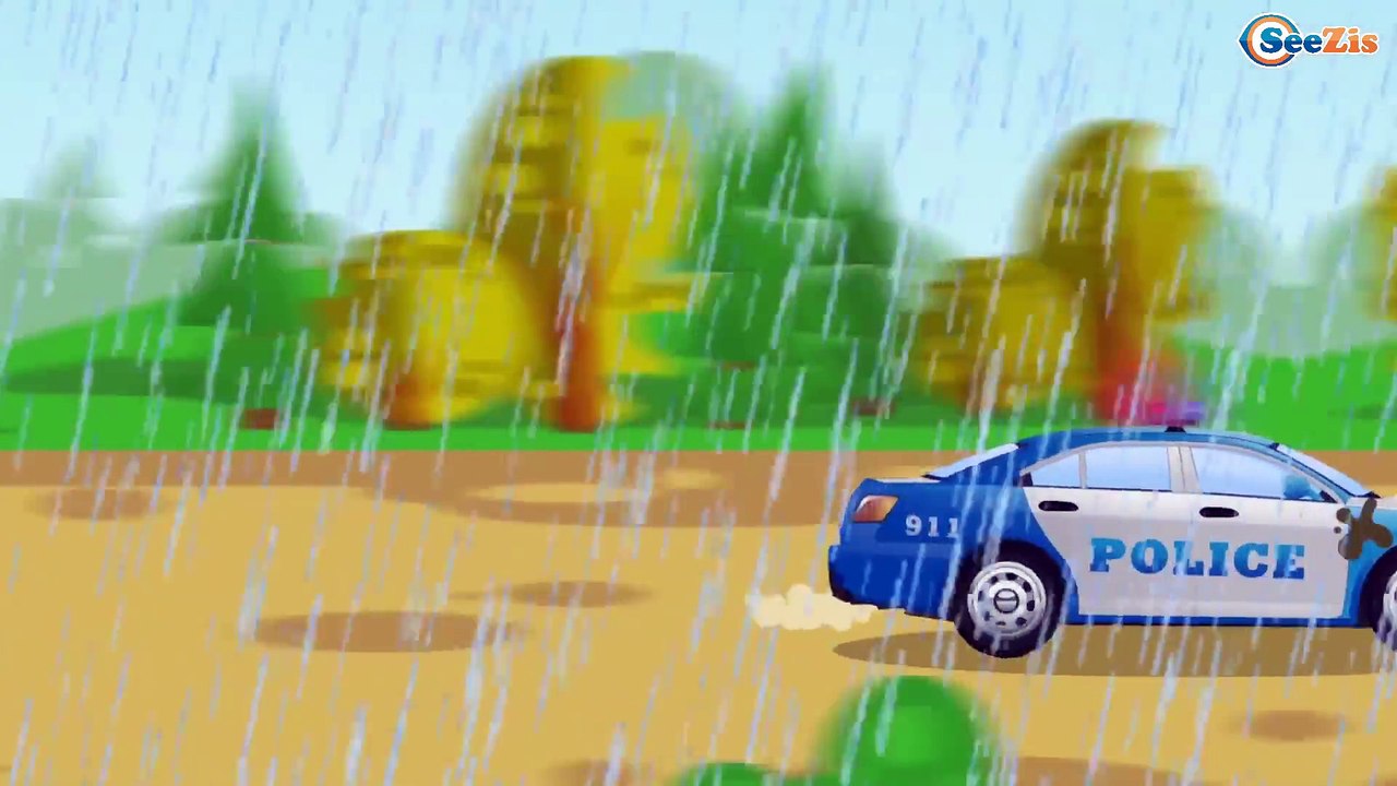 La Voiture de course Poursuite en voiture Vidéo Éducative Voitures de construction Pour Enfants