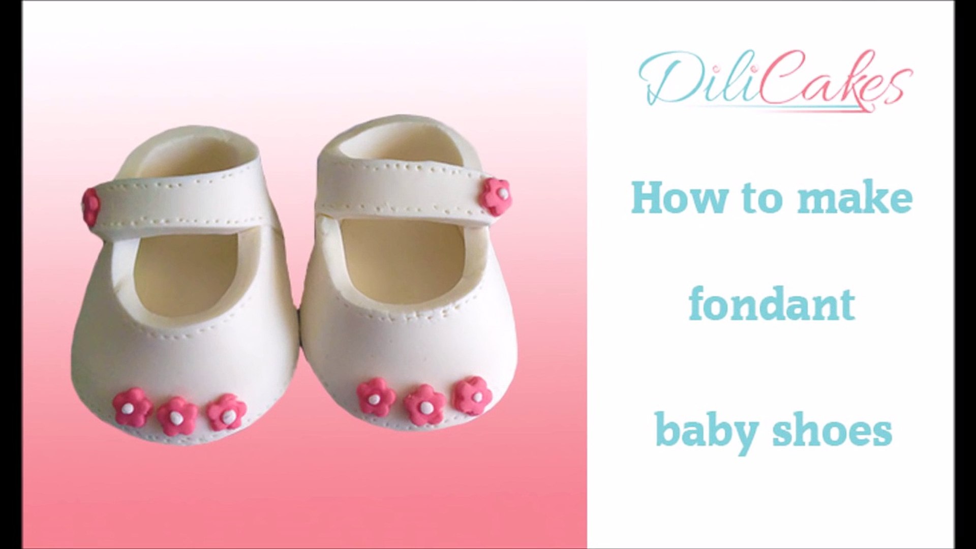 How to make fondant baby shoes - Vídeo Dailymotion