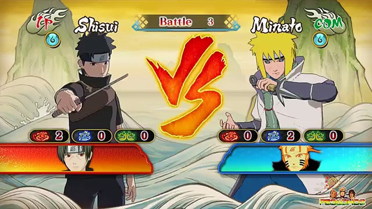Bataille ré Vitesse orage ultime contre minato yamikaze uchiha shisui naruto shippuden ninja