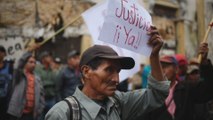 Campesinos rechazan decisión del Congreso por proteger al presidente Jimmy Morales