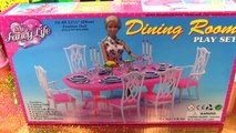 ❤Bàn Tiệc Màu Hồng Sang Trọng Của Barbie 2016 (Chị Bí Đỏ) ❤ Barbies Pink Dinning Table