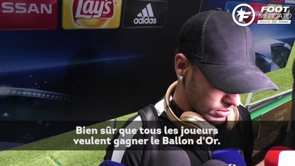 Neymar ne pense pas au Ballon d'Or
