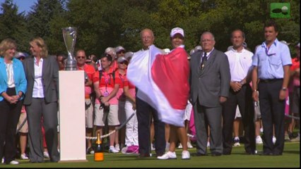 Download Video: お疲れ様宮里藍ちゃん！LPGAエビアンマスターズ２００９　優勝！The Evian Championship 2017 lpga winner ai miyazato japanese ladies golf