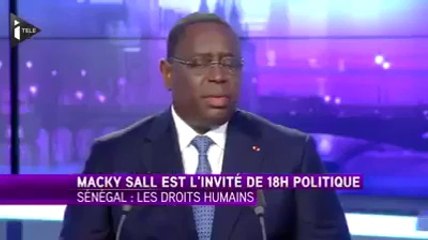 You are the President of Senegal but the country does not belong to you. You accepts the homosexuality but WE will never accept