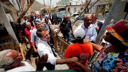 European leaders visit islands devastated by Hurricane Irma