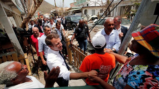 European leaders visit islands devastated by Hurricane Irma