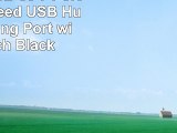 ATOLLA USB 30 7 Ports Super Speed USB Hub  1 Charging Port with Switch Black