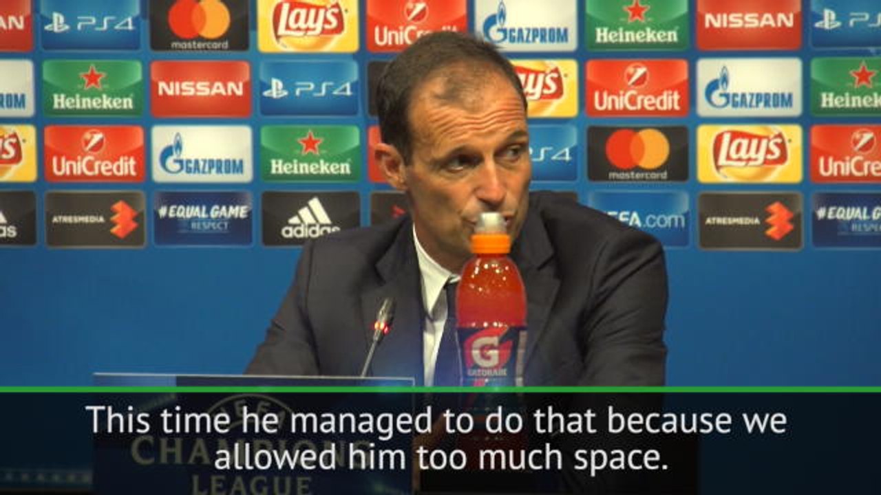 Messi beat Buffon because Juve gave him space - Allegri