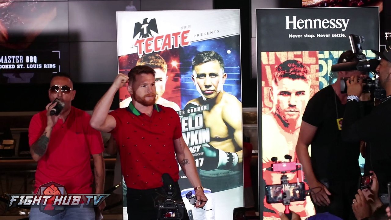 CANELO ALVAREZ'S ARRIVES TO LAS VEGAS FOR GOLOVKIN FIGHT! FULL GRAND ARRIVAL