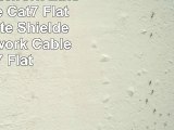 Hexagon Network  Ethernet Cable Cat7 Flat 100ft White Shielded STP Network Cable Cat 7