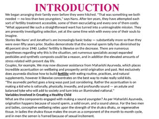 Fertility Problems: The Ayurvedic Perspective