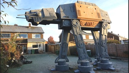 Man builds giant Star Wars model in front yard
