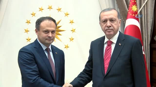 Cumhurbaşkanı Erdoğan, Moldova Parlamentosu Başkanı Andrıan Candu'yu Kabul Etti