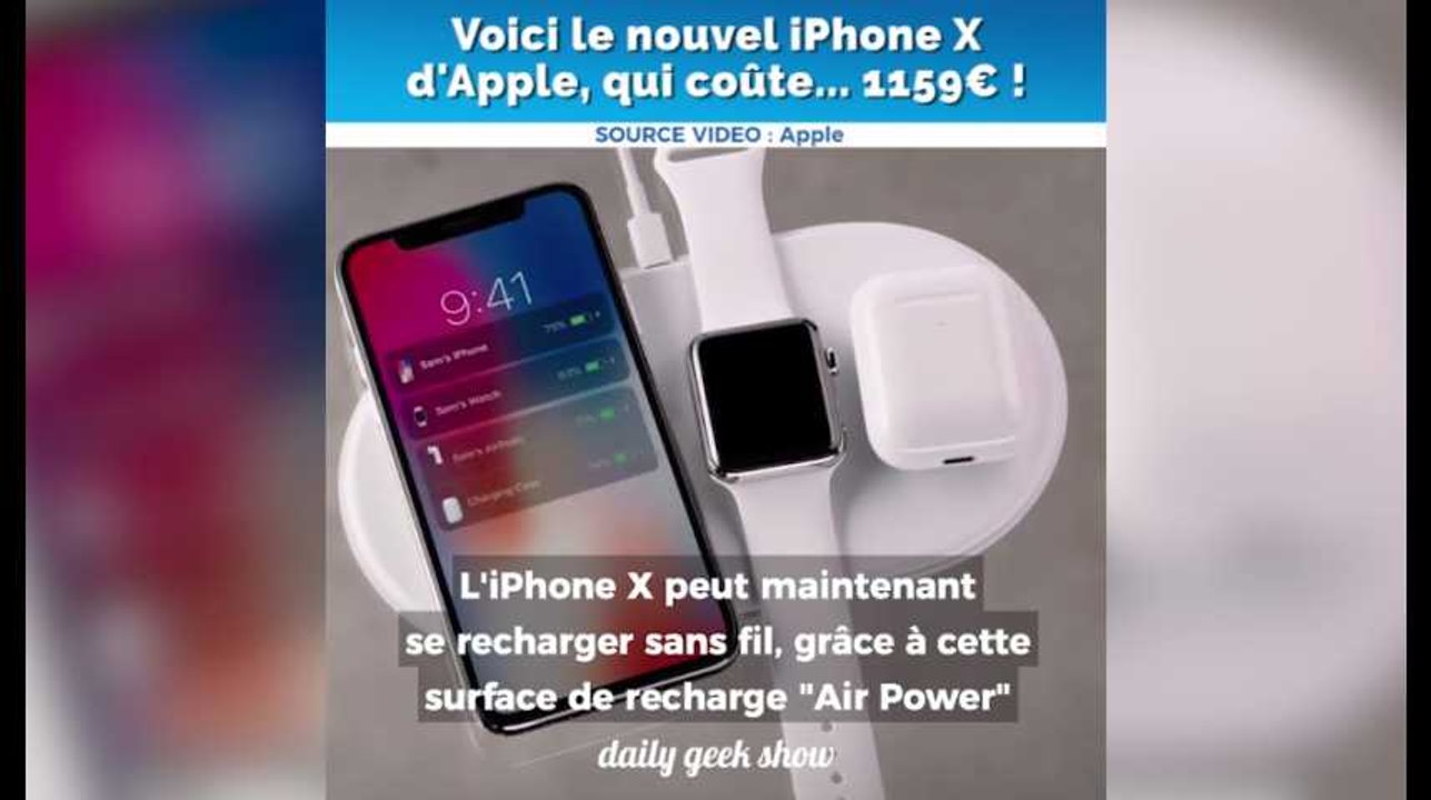 Voici le nouvel iPhone X d'Apple, qui coûte 1159 euros !