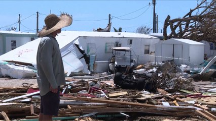 Irma: survol en drone de Saint-Martin dévastée