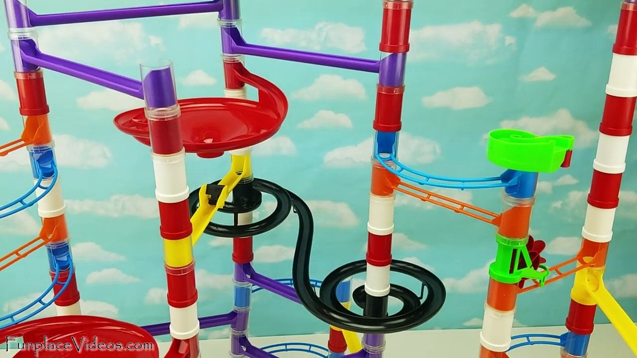 Toddler Learning Video for Kids Teach Colors Children Toy Quercetti Migoga Marble Maze Run Race Maxi