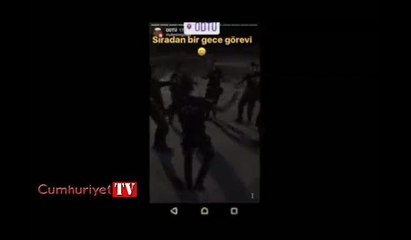 ODTÜ'de ağaç katliamı yapılırken polisler böyle göbek attı